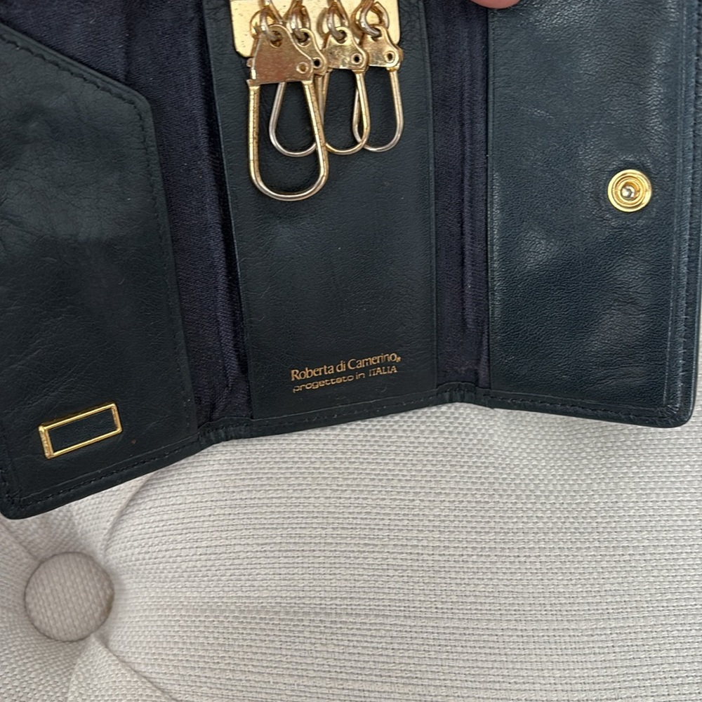 ROBERTA DI CAMERINO leather key case made in Italy - Picture 5 of 9